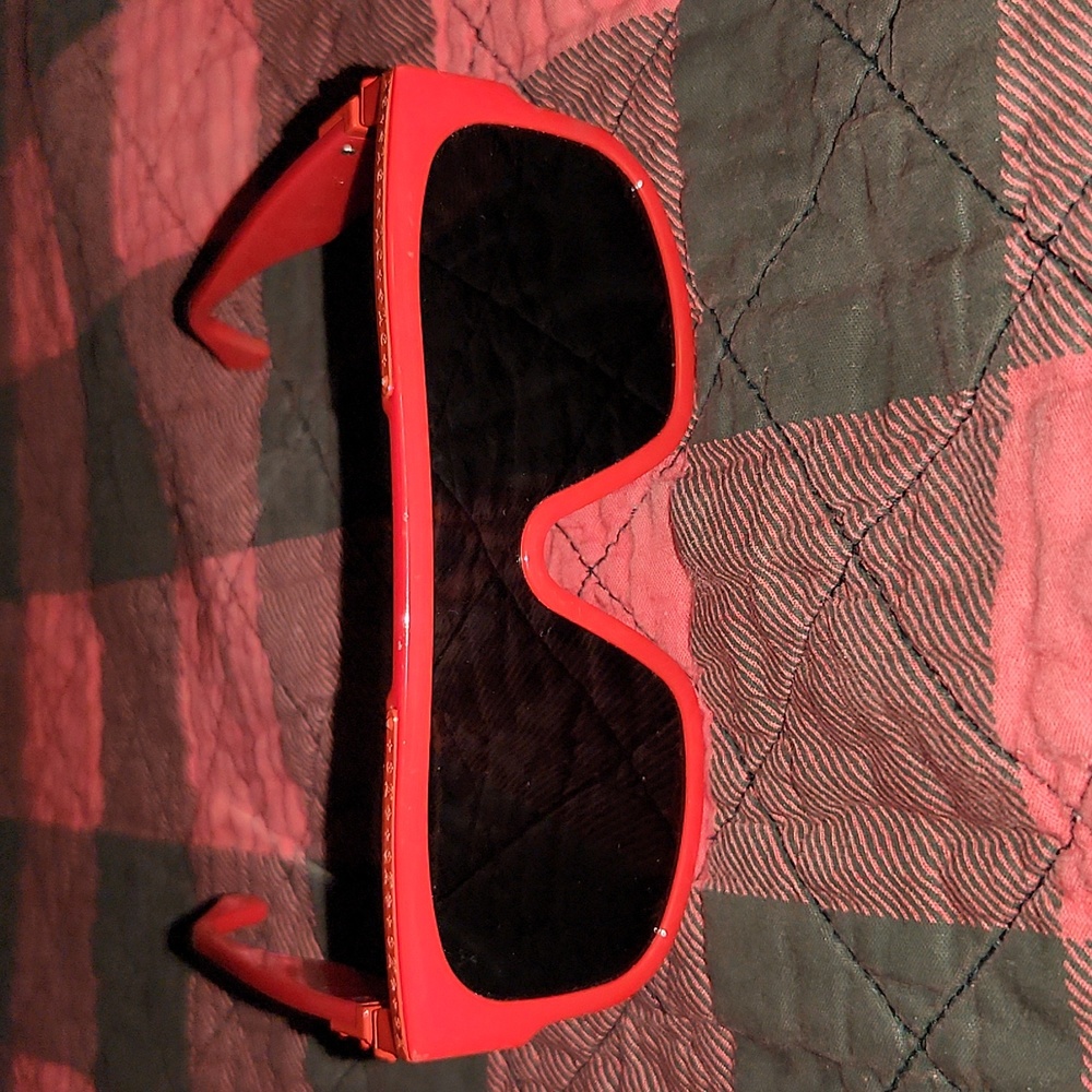 Red LV sunglasses
